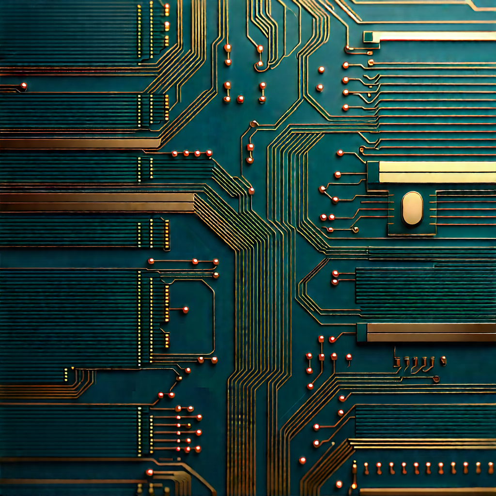 Close-up of electronic circuit