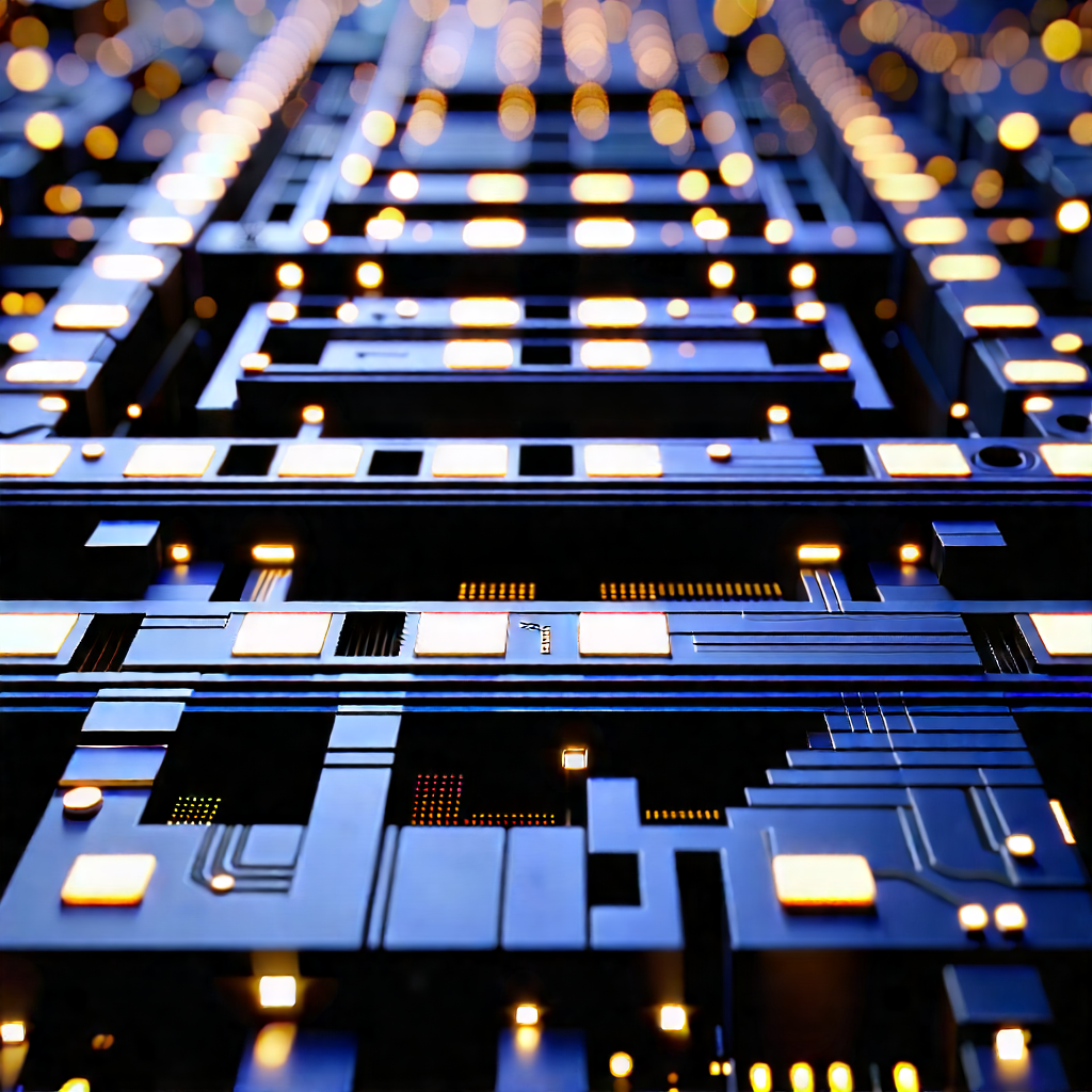 Close-up of sensor array