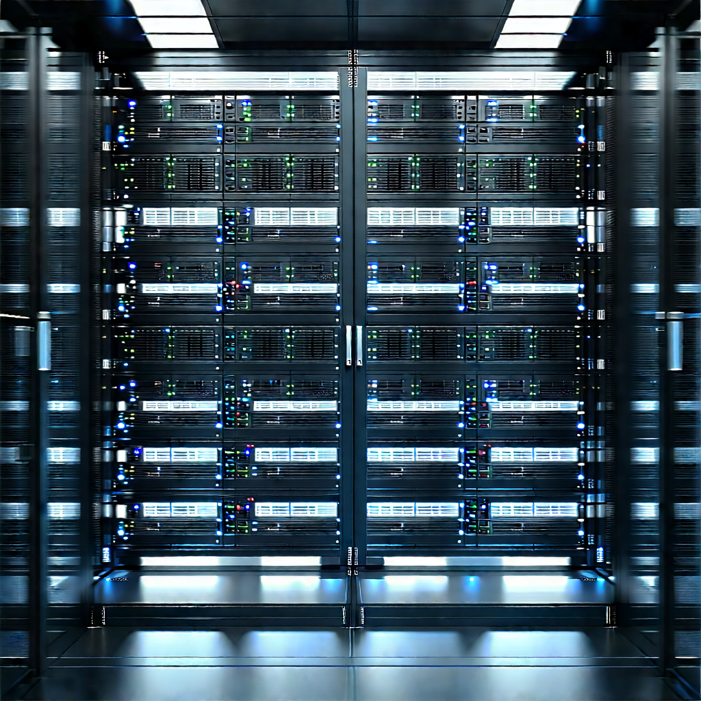 Server rack with laser scanning