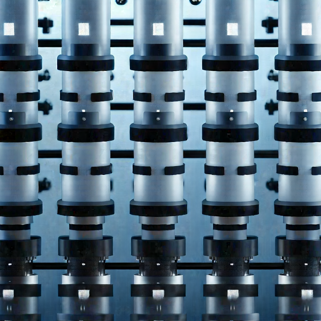 Close-up of sensor array