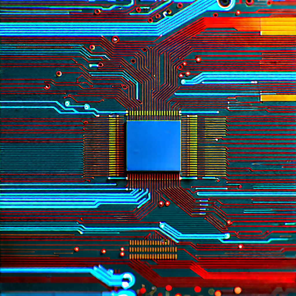 Close-up of electronic circuit
