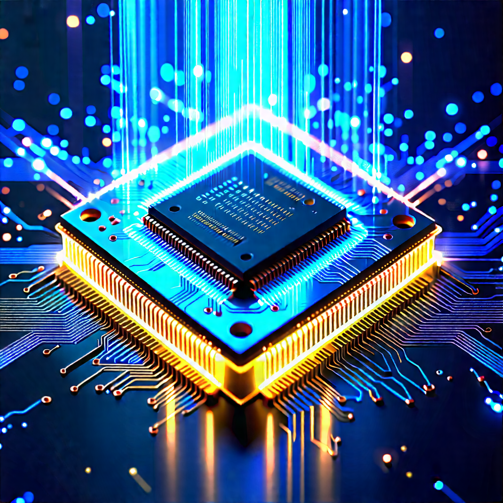 Microchip with holographic projection