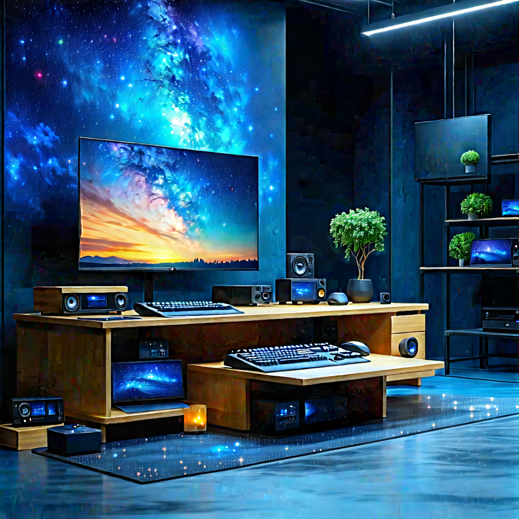Entertainment Technology In (design:1.29) Studio With Room Large