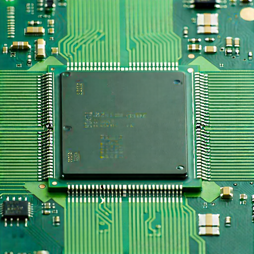 Close-up of microprocessor