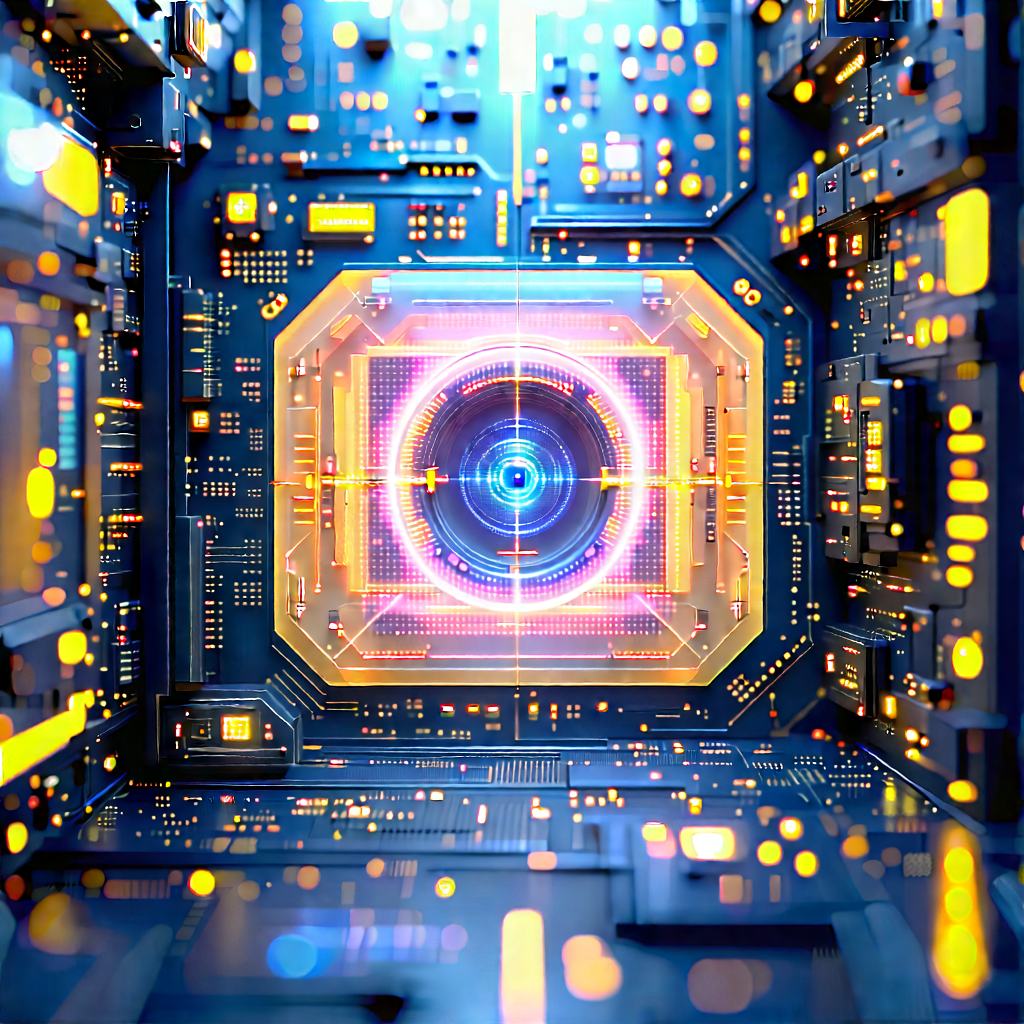 Close-up Of Sensor Array With Image, There