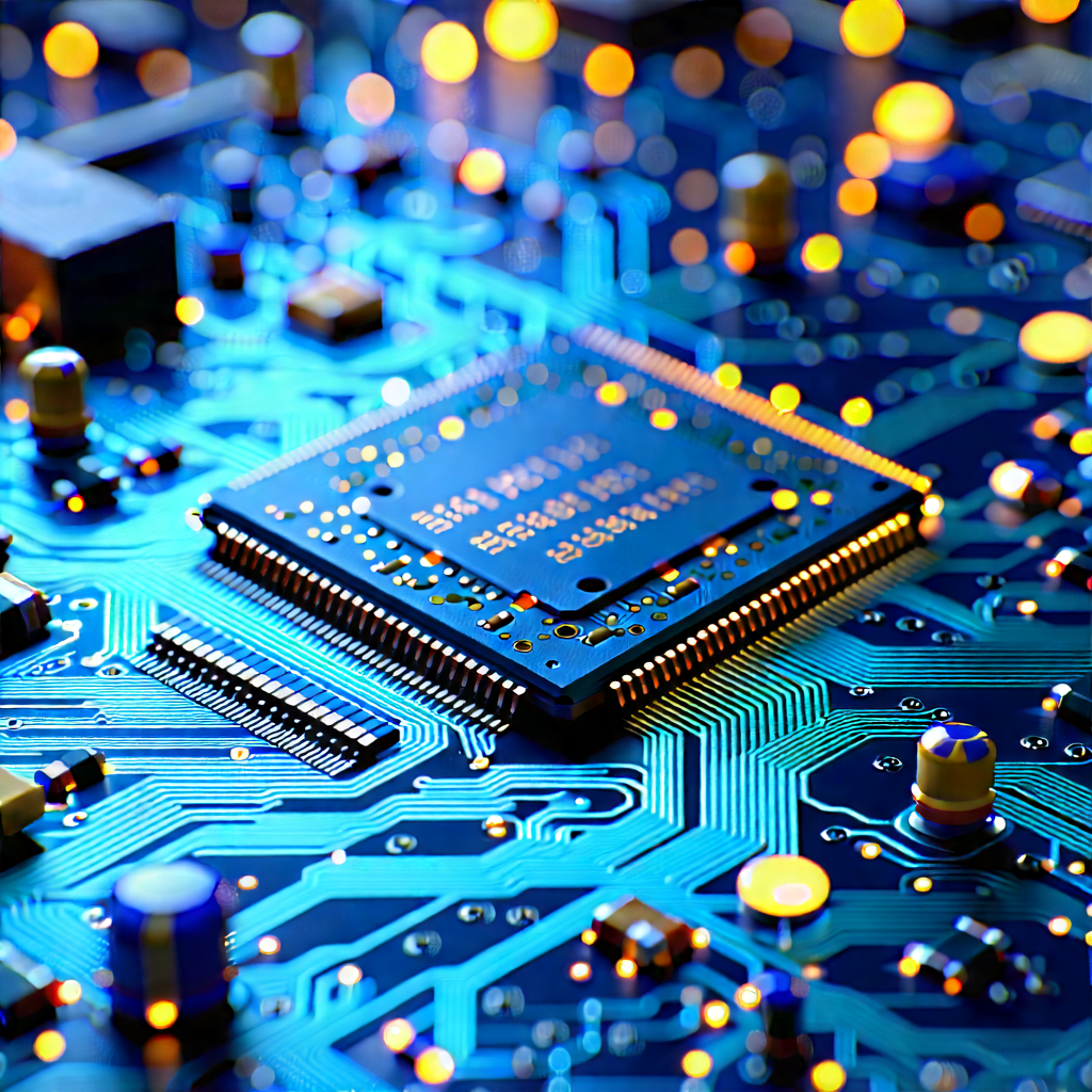 Close-up of electronic circuit