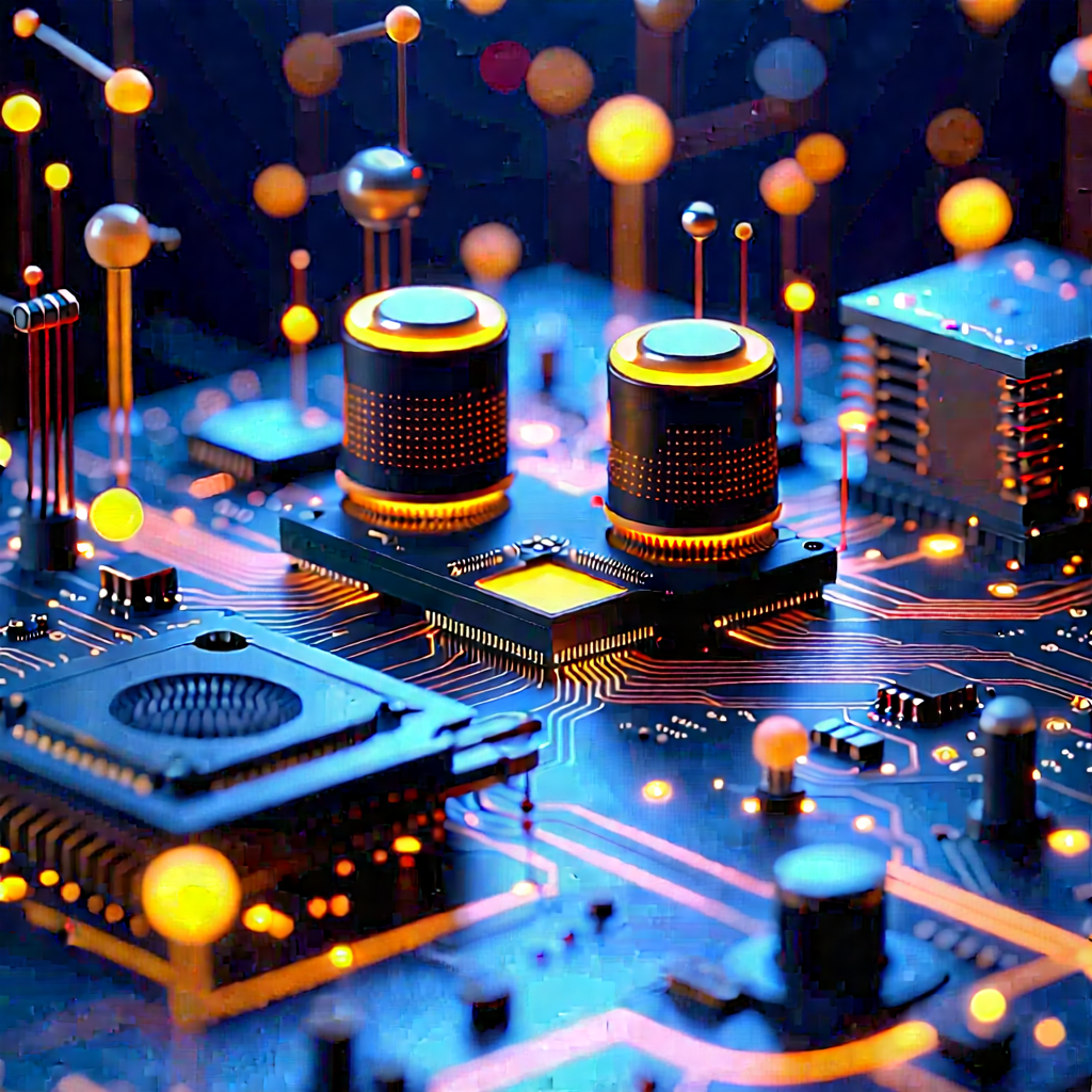 Close-up Of Sensor Array With Close-up Computer