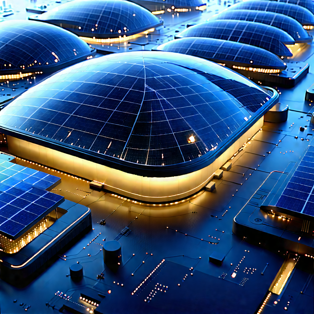 Innovative Renewable Energy Design With Futuristic Cityscape