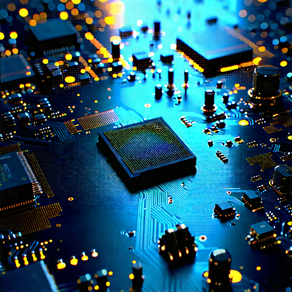 Circuit board with digital particles