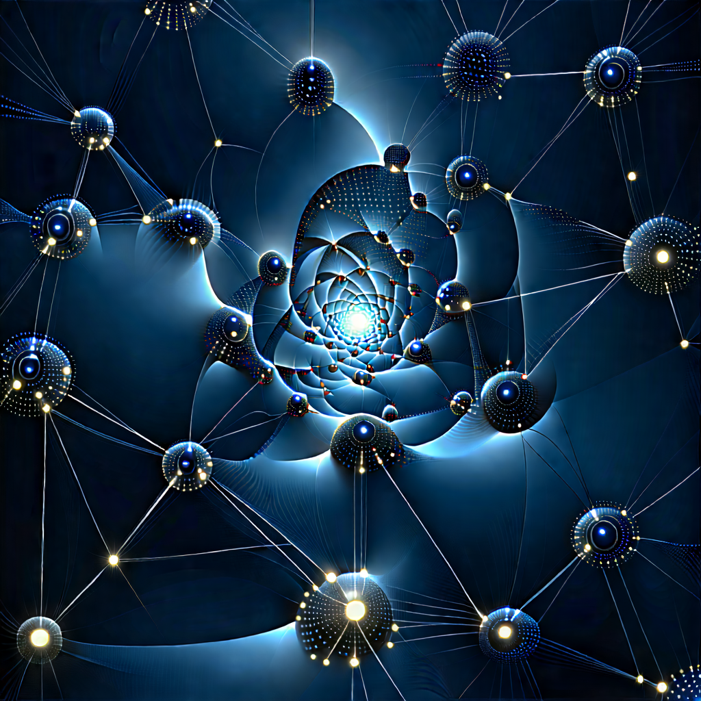Blockchain Network Visualization With Image, There
