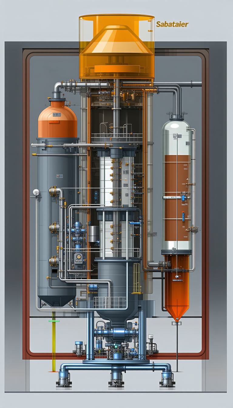 detailed drawing large industrial plant