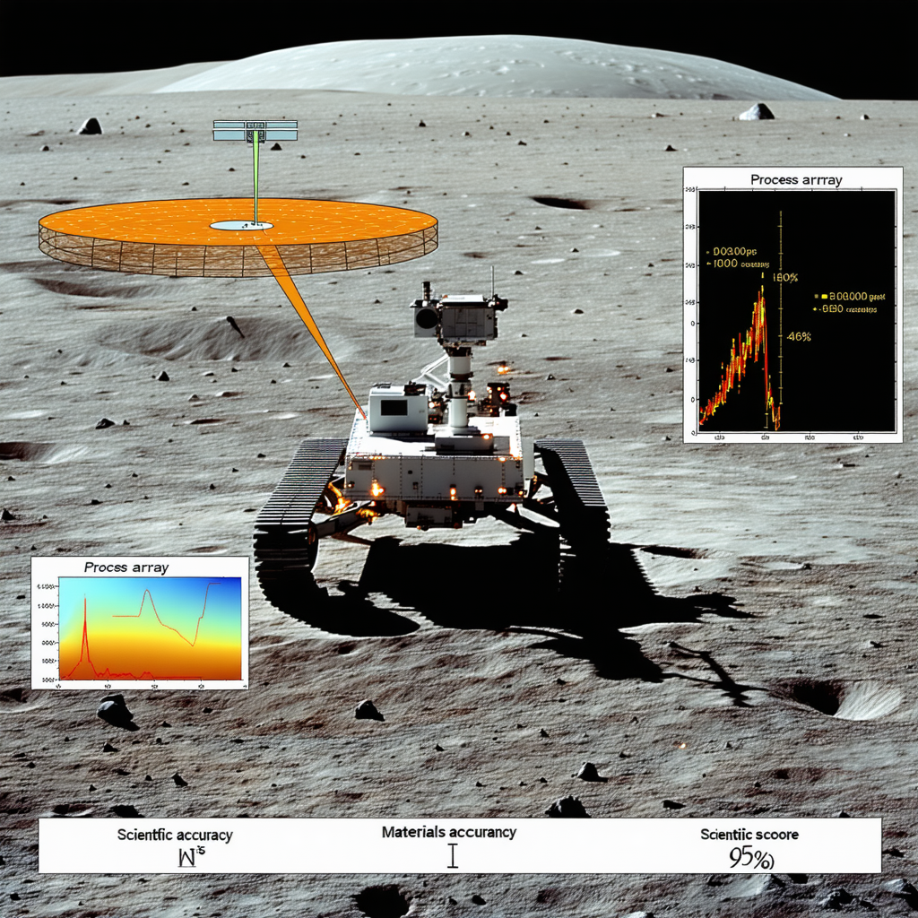 A Robotic Vehicle On A Rocky Surface, Possibly On The Moon
