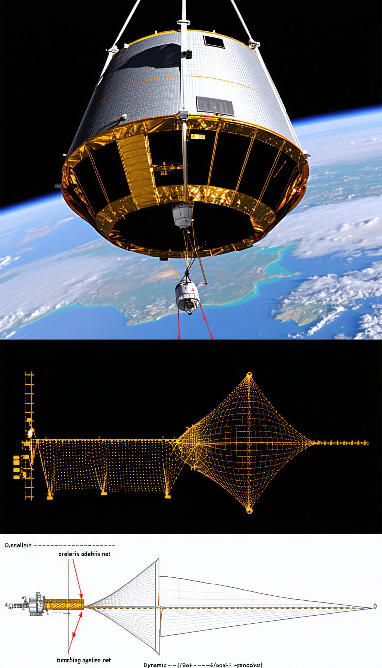 A Space Station With A Large Dome-shaped Structure, Which Appears To Be A Satellite