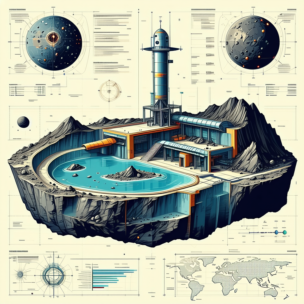 The Image Is A Detailed Illustration Of A Futuristic Underwater City