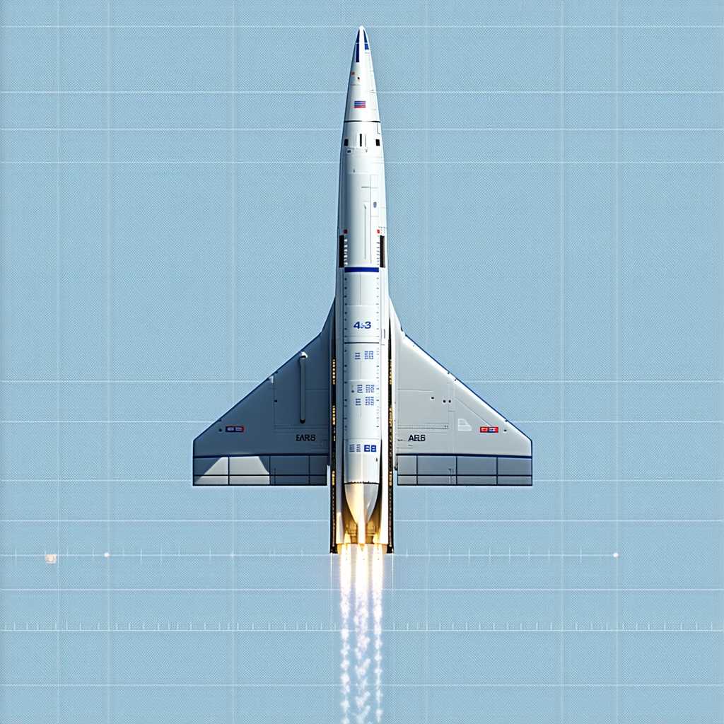 A White Jet Is Flying Through The Sky, Leaving A Trail Of Smoke Behind It