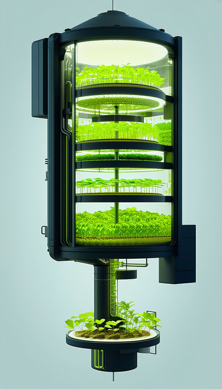 A Large, Green, Vertical Garden With A Variety Of Plants Growing In It