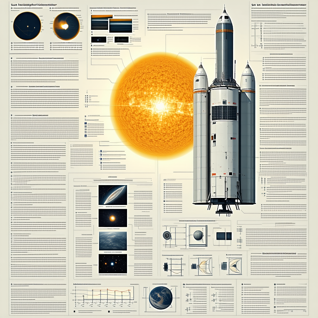 A Large Poster Is Displayed, Featuring A Space Shuttle And A Sun