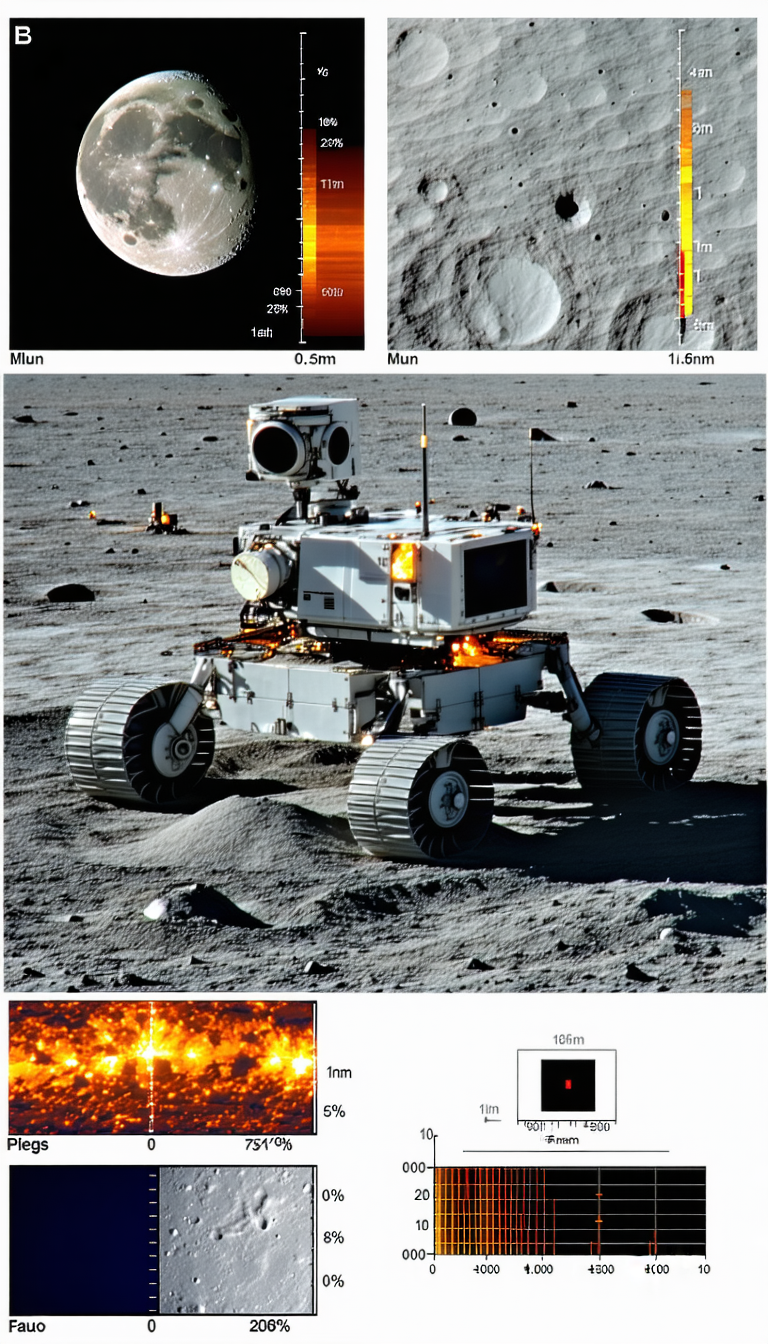 A Robotic Vehicle, Possibly A Rover, On A Rocky Surface