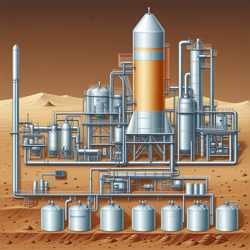 detailed illustration space station