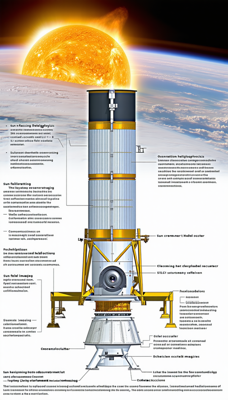 The Image Is A Diagram Of A Spacecraft, Showing Its Various Components And Functions