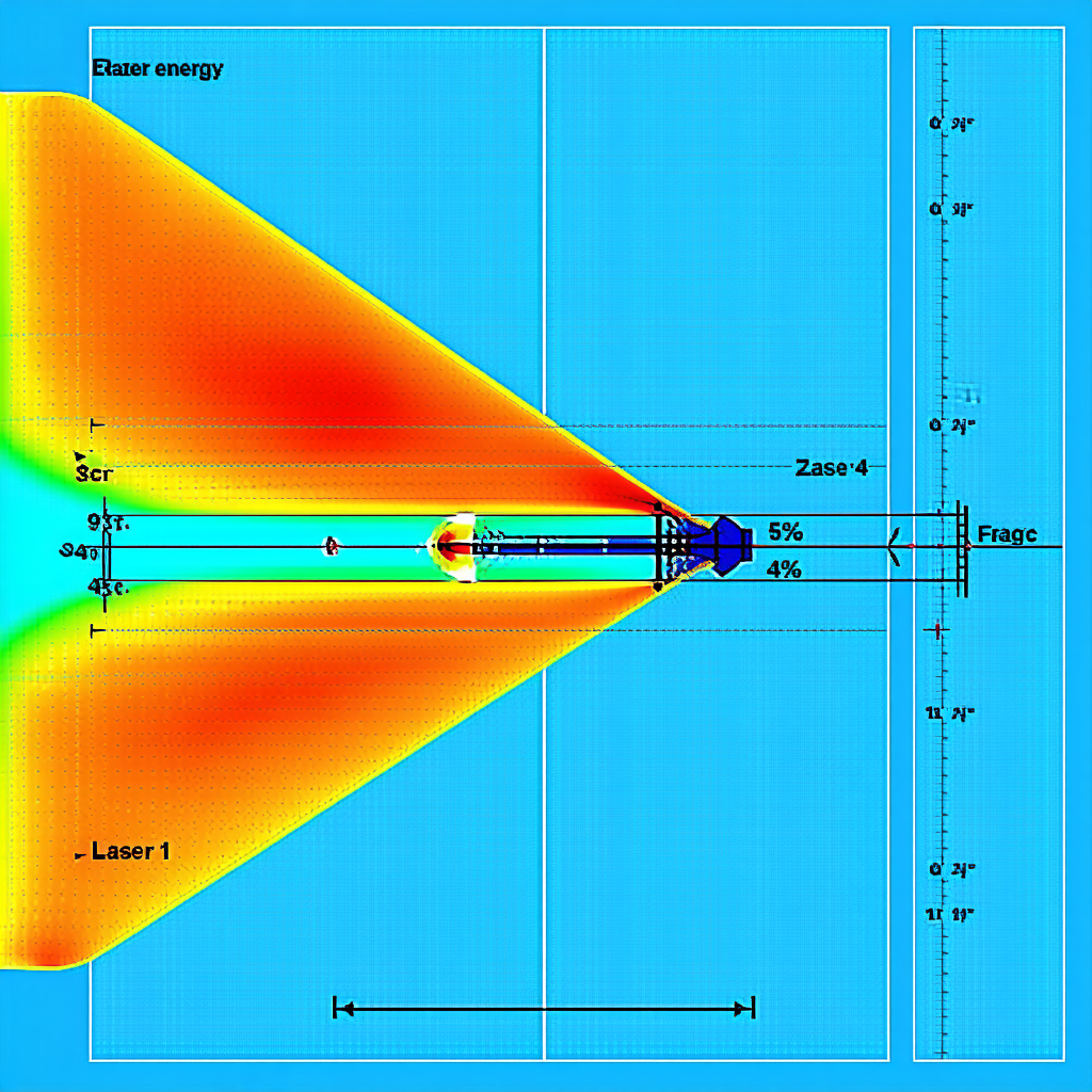 A Blue And Orange Laser Beam, Which Is A Part Of A Laser System