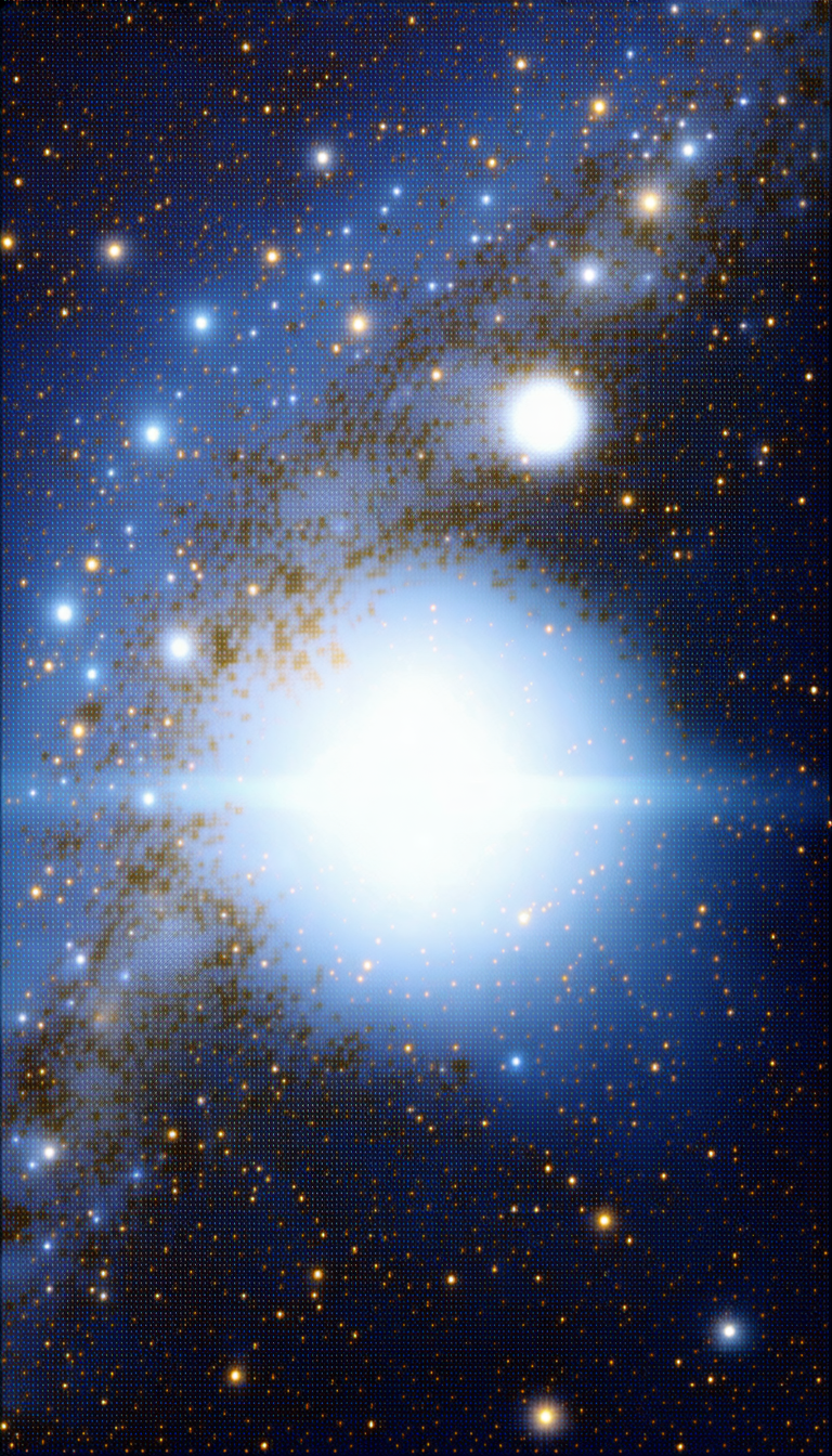 The Image Is A Night Sky Filled With Stars, Creating A Beautiful And Serene Atmosphere