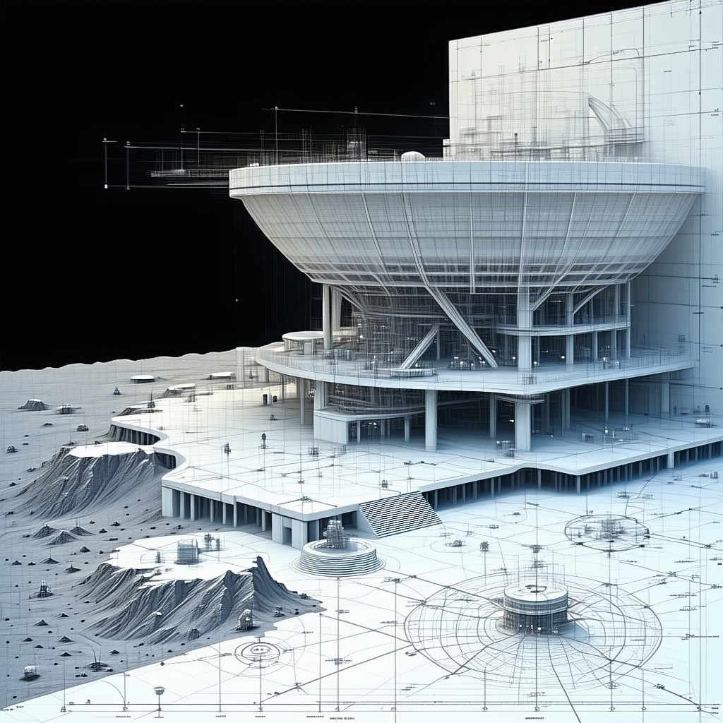 model large white building