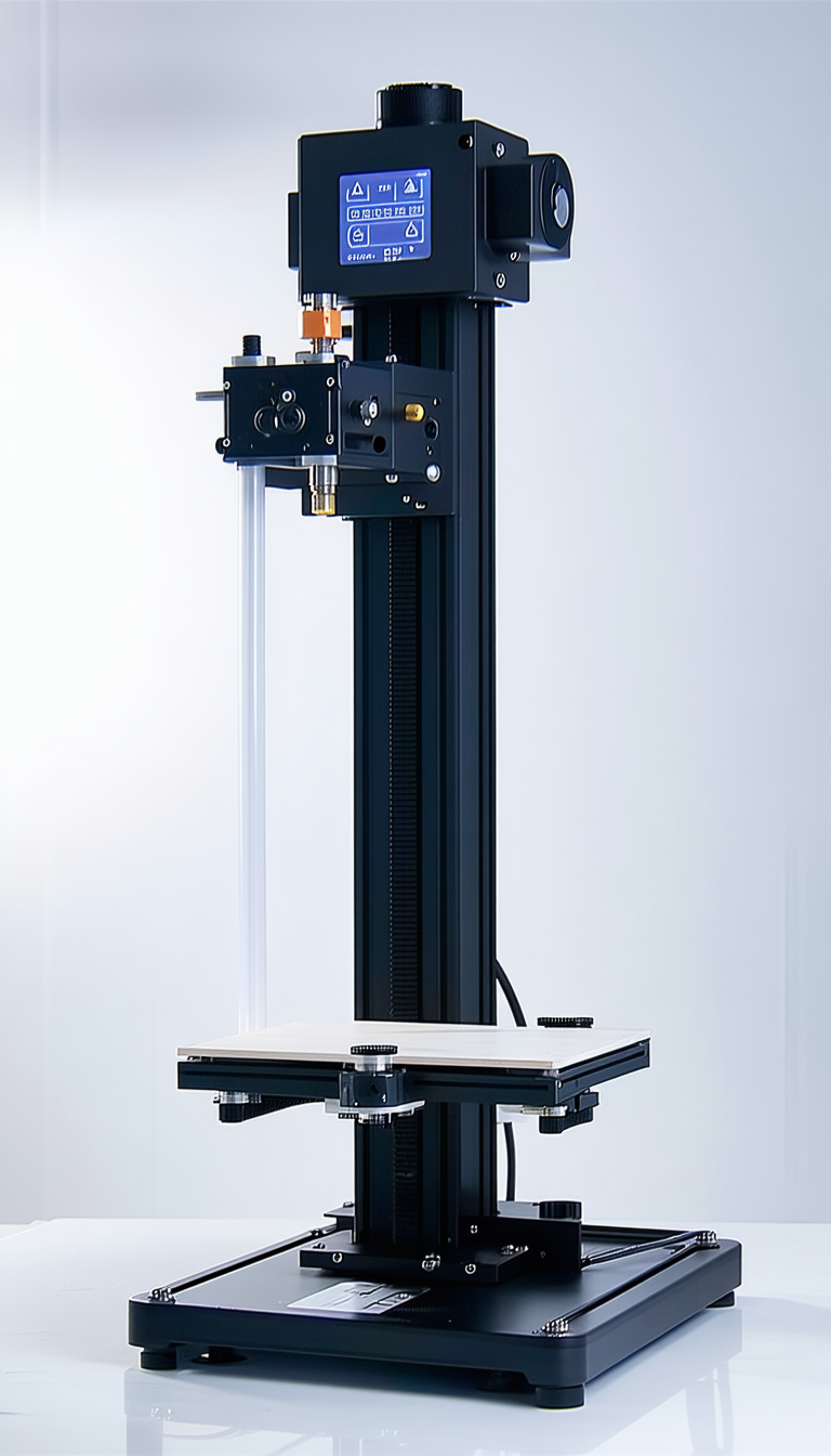 A Black And Clear Machine With A Clear Plastic Base