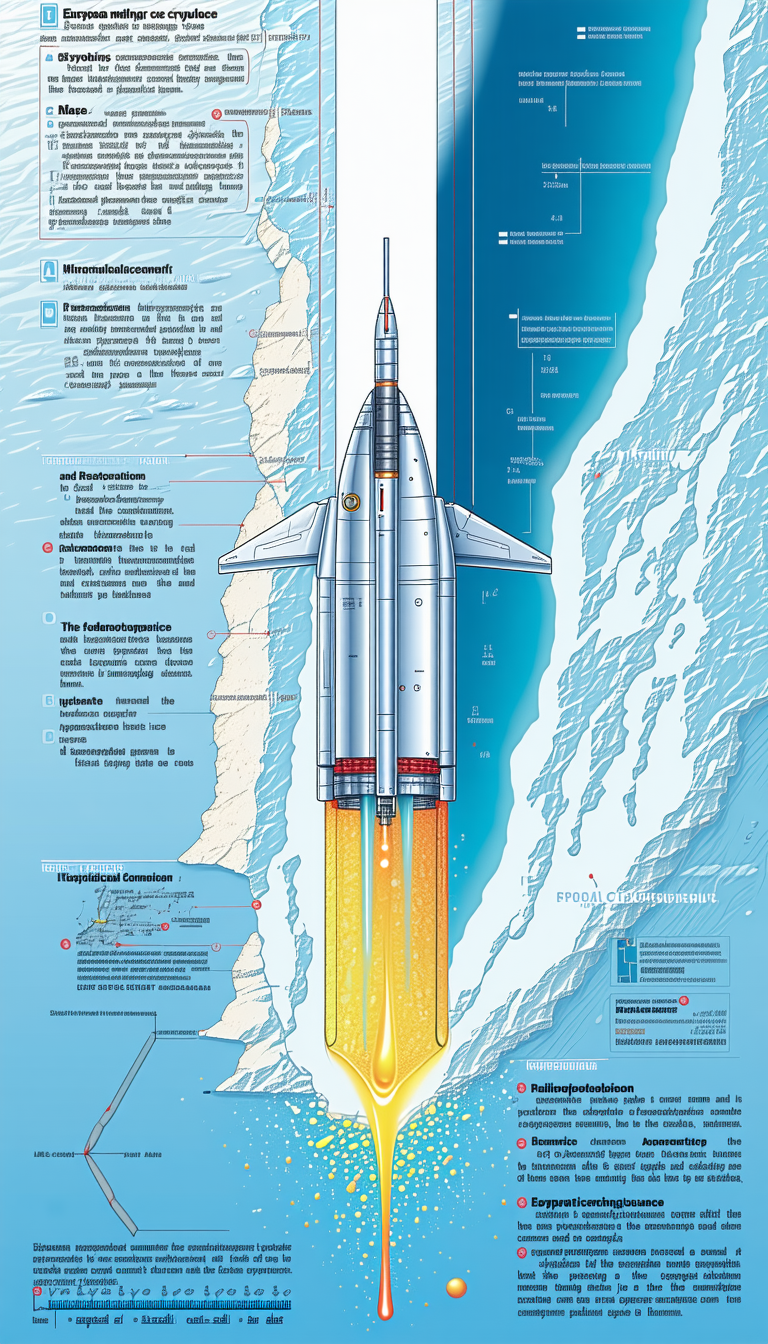 A Large Space Shuttle Is Shown In A Diagram, With Its Booster Rocket Attached