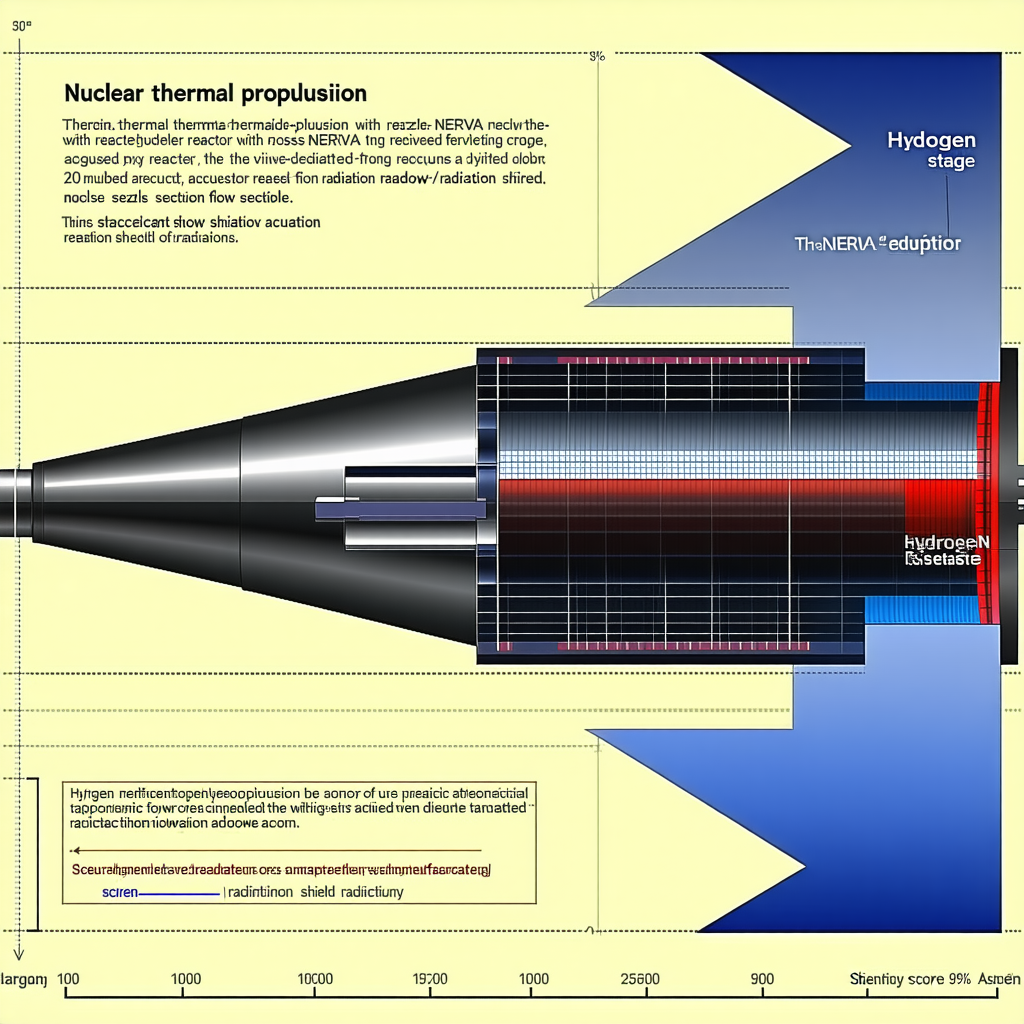 The Image Is A Diagram Showing The Process Of Nuclear Thermal Propulsion