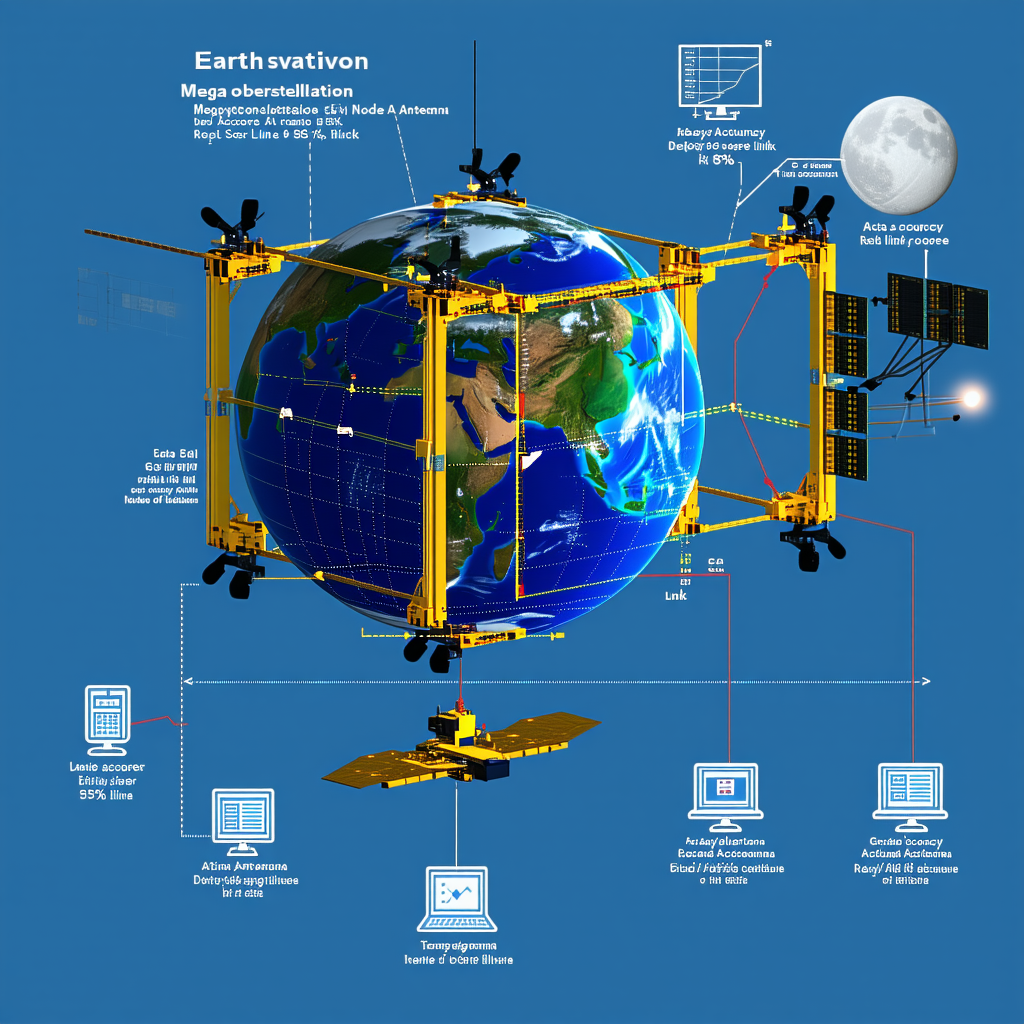 A Large, Detailed Illustration Of The Earth Is Displayed On A Blue Background