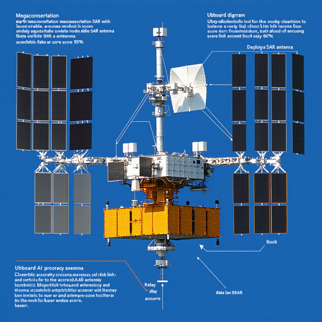 The Image Is A Diagram Of A Spacecraft, Showing Its Various Components And Their Functions