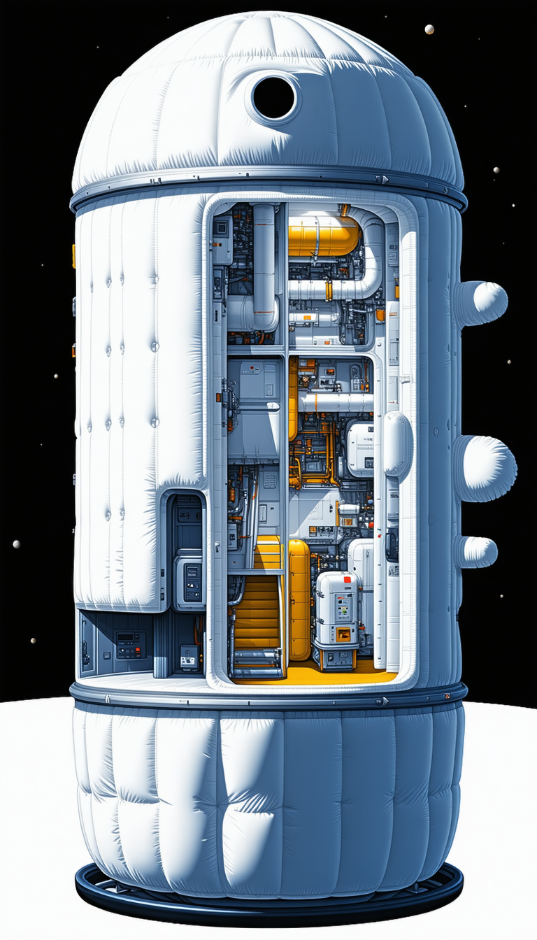 The Image Is A Blue And White Illustration Of A Large
