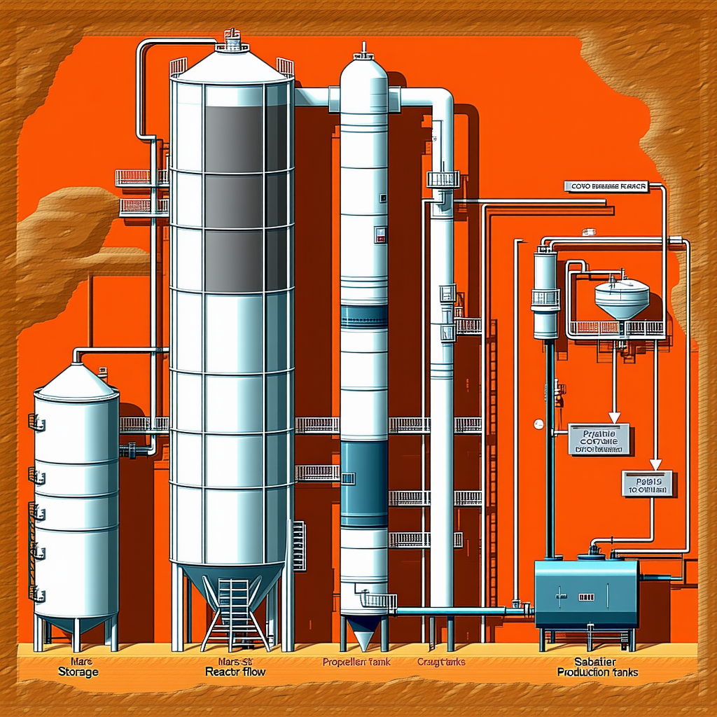 The Image Is A Colorful Drawing Of A Factory With A Large Number Of Pipes And Tubes