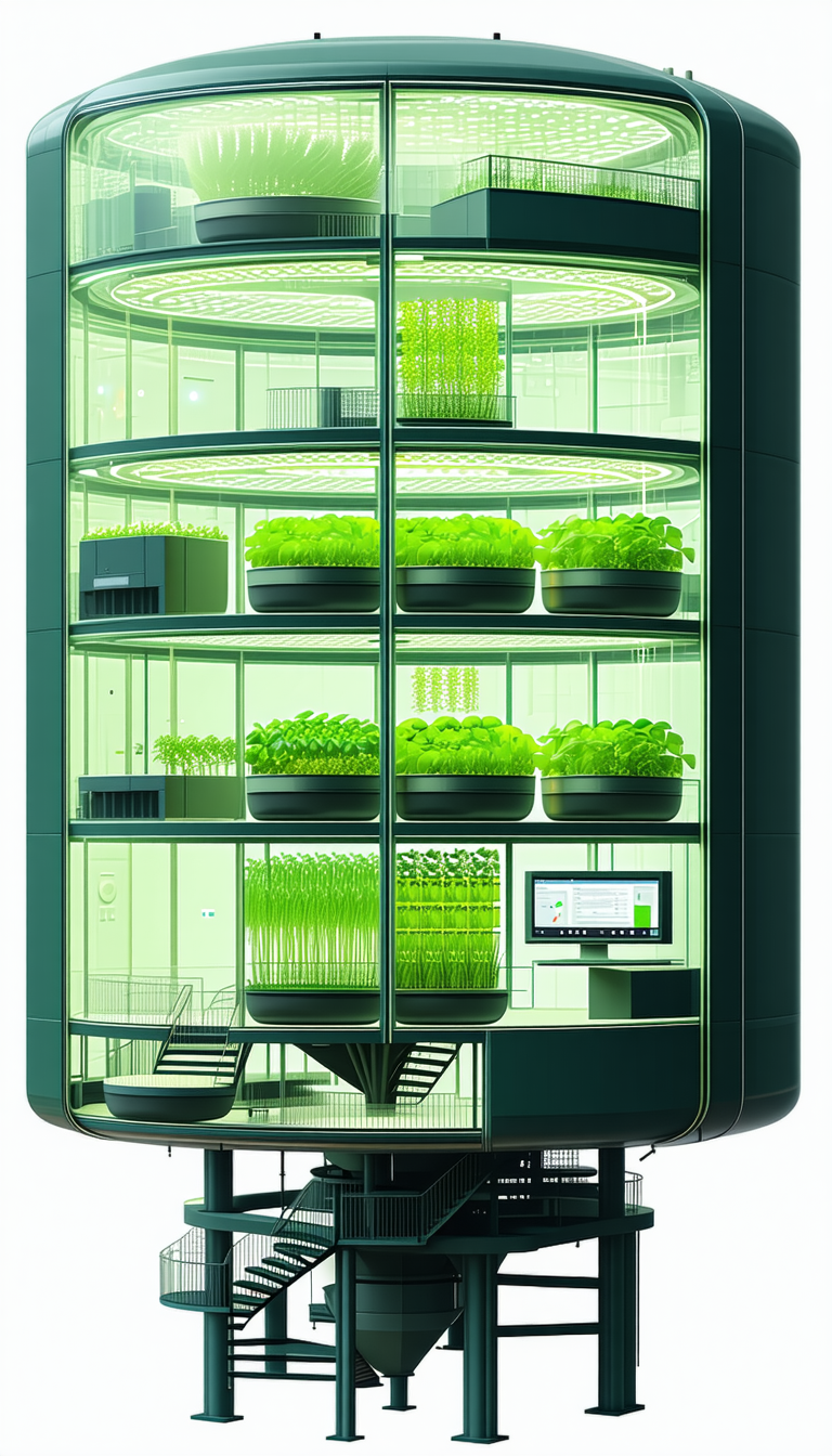 A Large Greenhouse Filled With Various Plants Is Shown In This Image