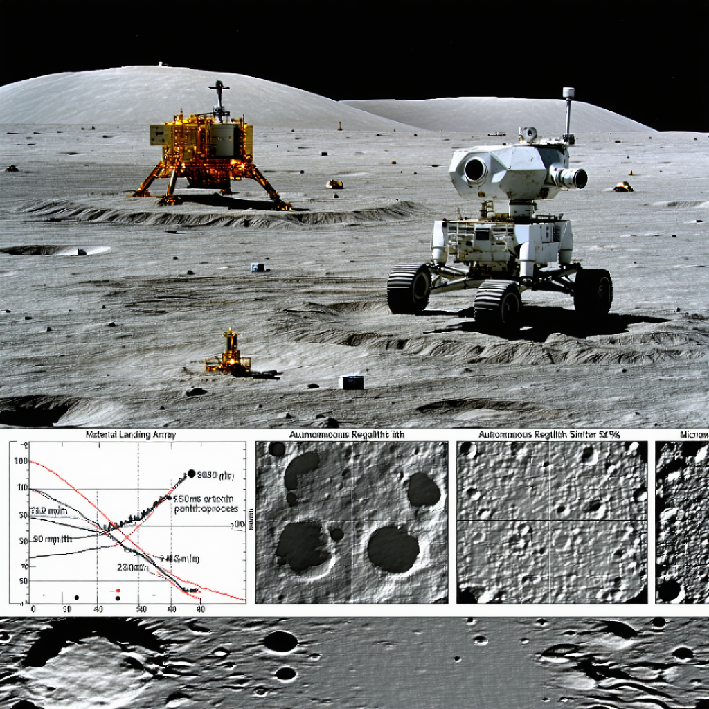 A Rover On The Moon, With A Large Satellite In The Background