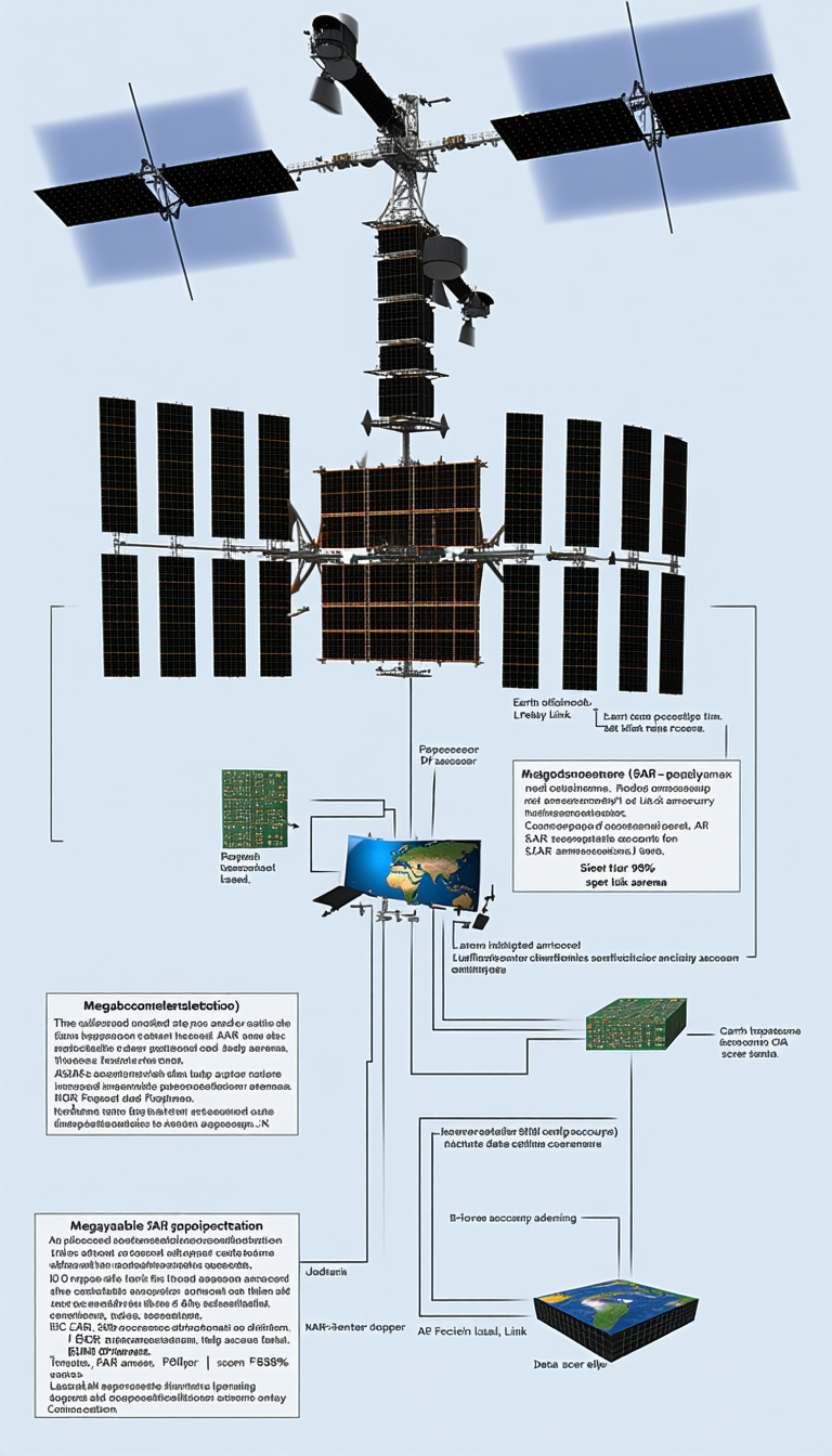 The Image Is A Diagram Showing The Relationship Between A Satellite, A Television, And A Computer