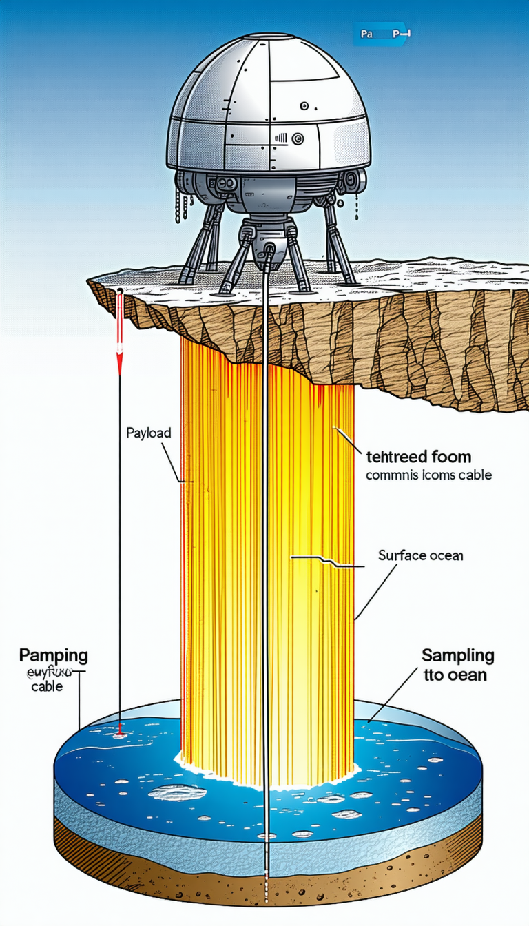 The Image Is A Cartoon Drawing Of A Submarine, With A Large Red Line Coming Out Of It