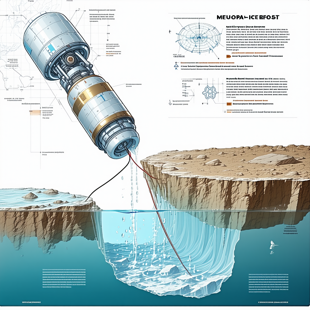 A Large Iceberg Is Shown In A Poster, With A Large Pipe Coming Out Of It