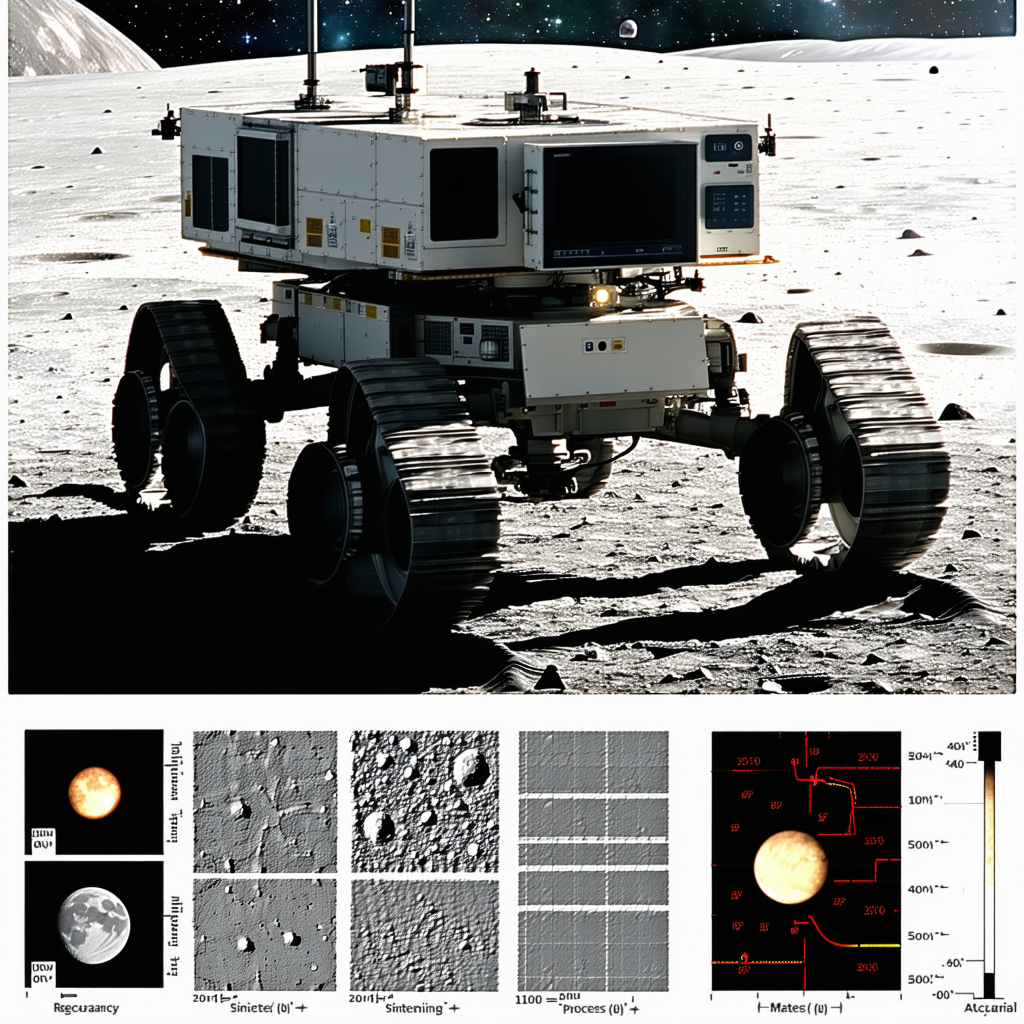 A Large Robotic Vehicle, Possibly A Rover, On A Rocky Surface