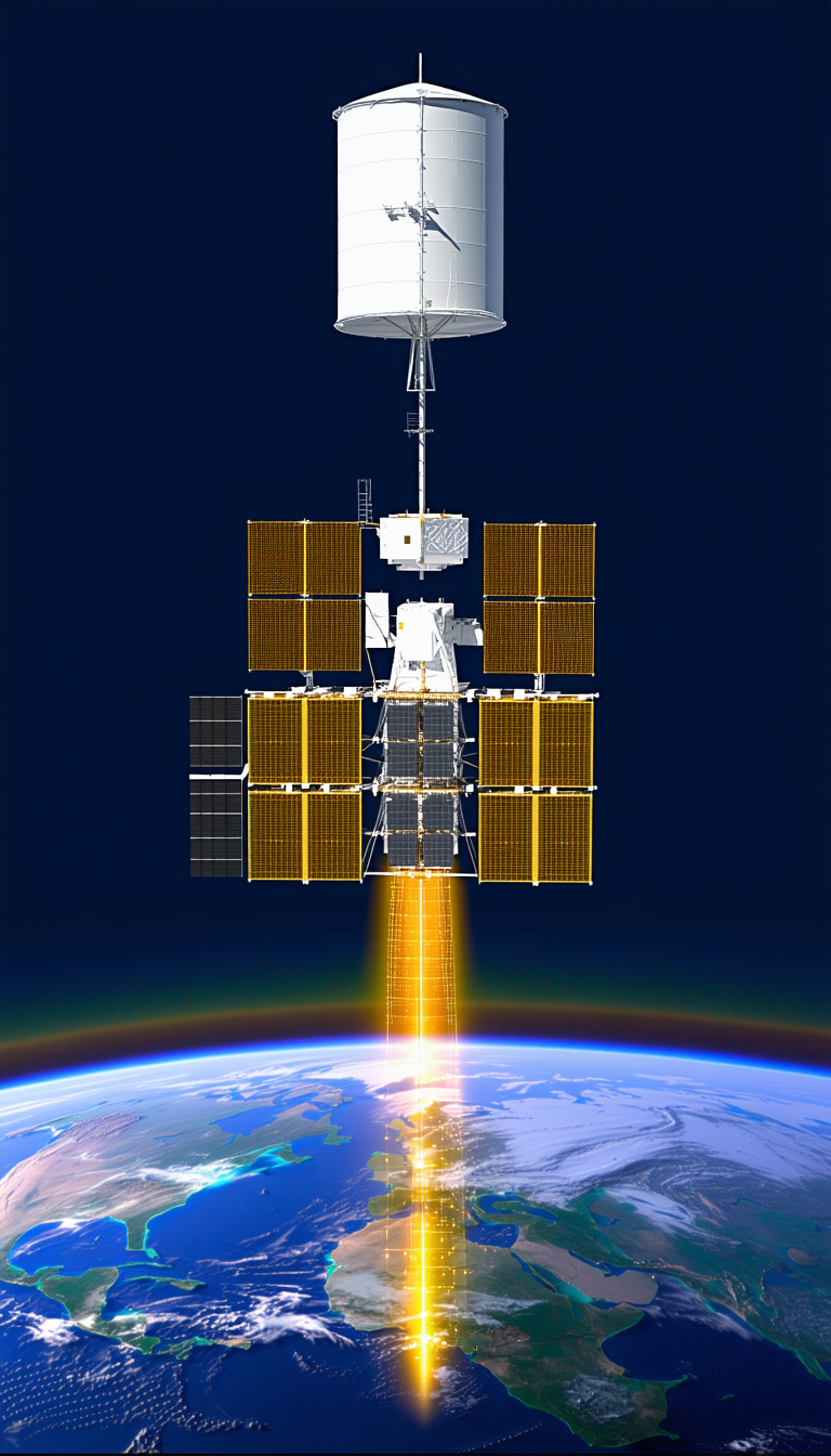 A Space Station With A Large Dome Structure On Top Of It