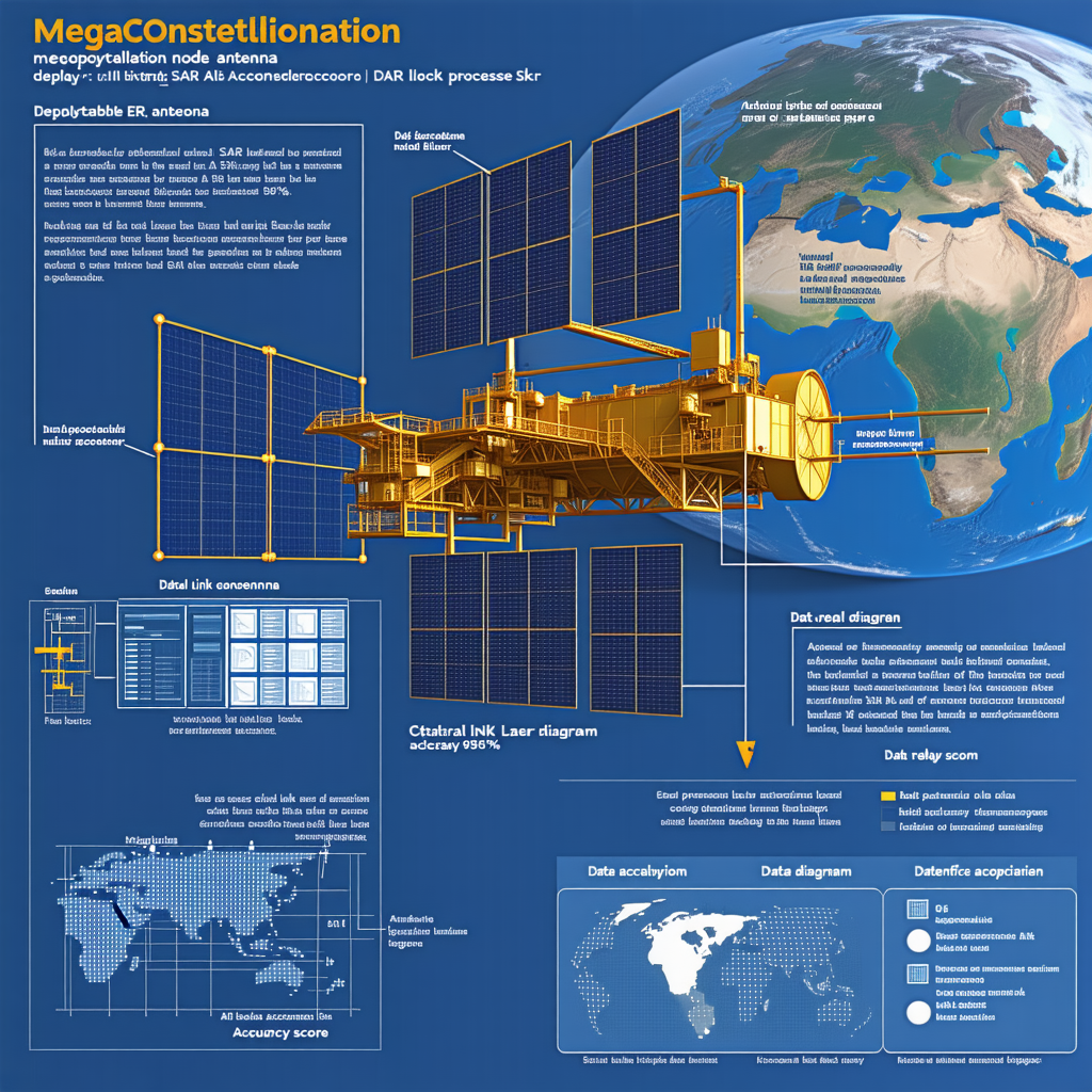 A Large Poster Is Displayed, Featuring A Space Shuttle And A Solar Panel