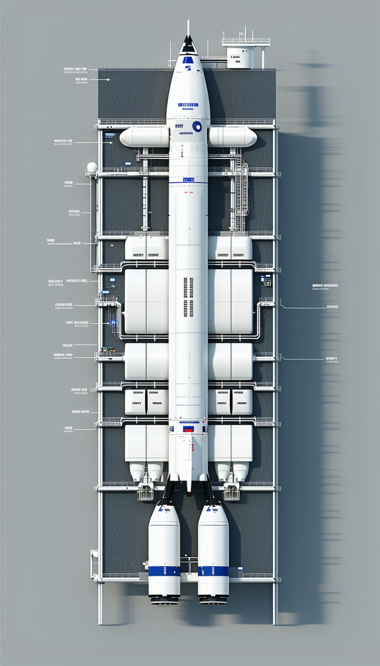 A Large White Space Shuttle Is Docked At A Space Station