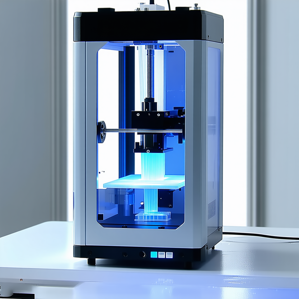 A Large, Blue, And White Machine With A Clear Plastic Window