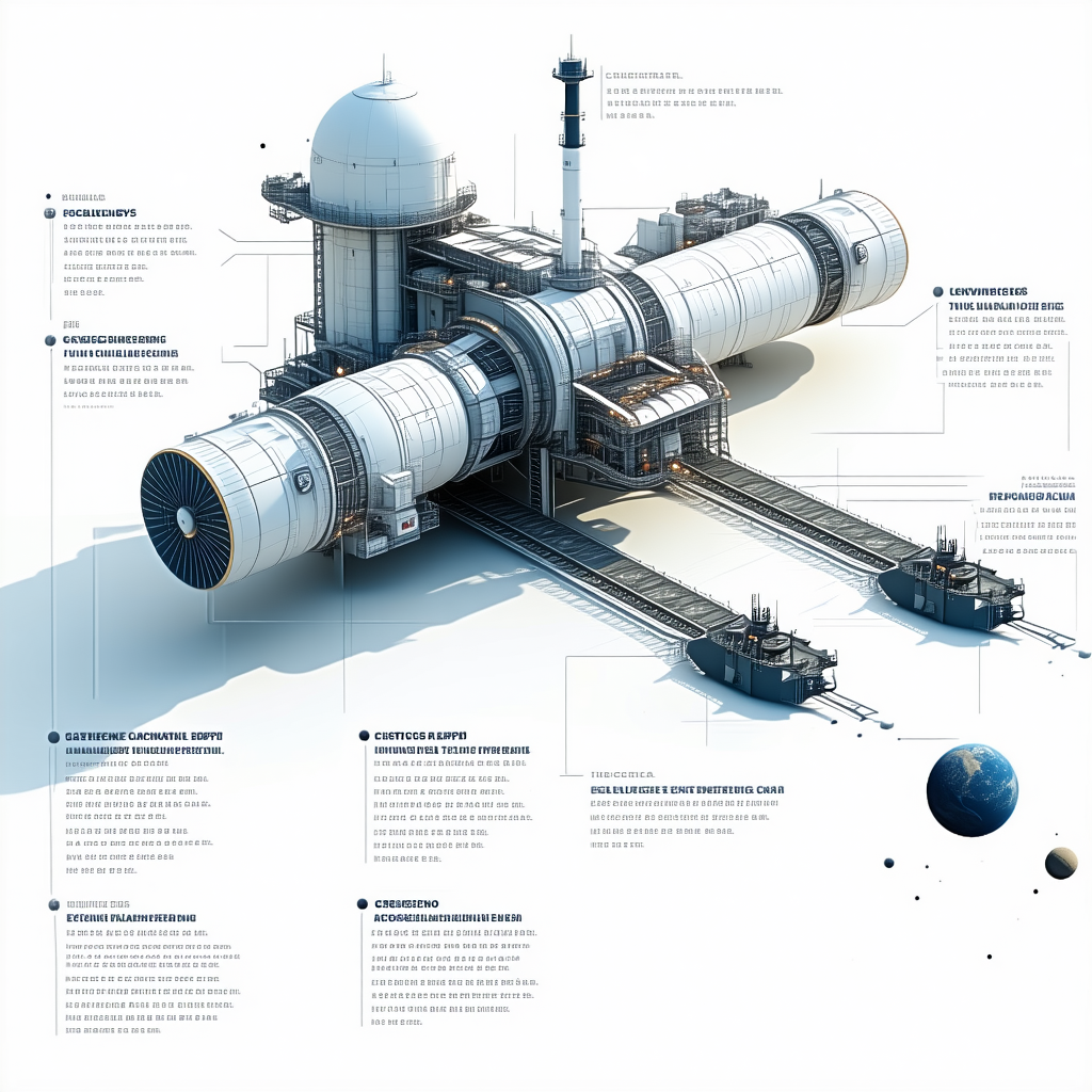 A Large, Futuristic Space Station Is Shown In A Diagram