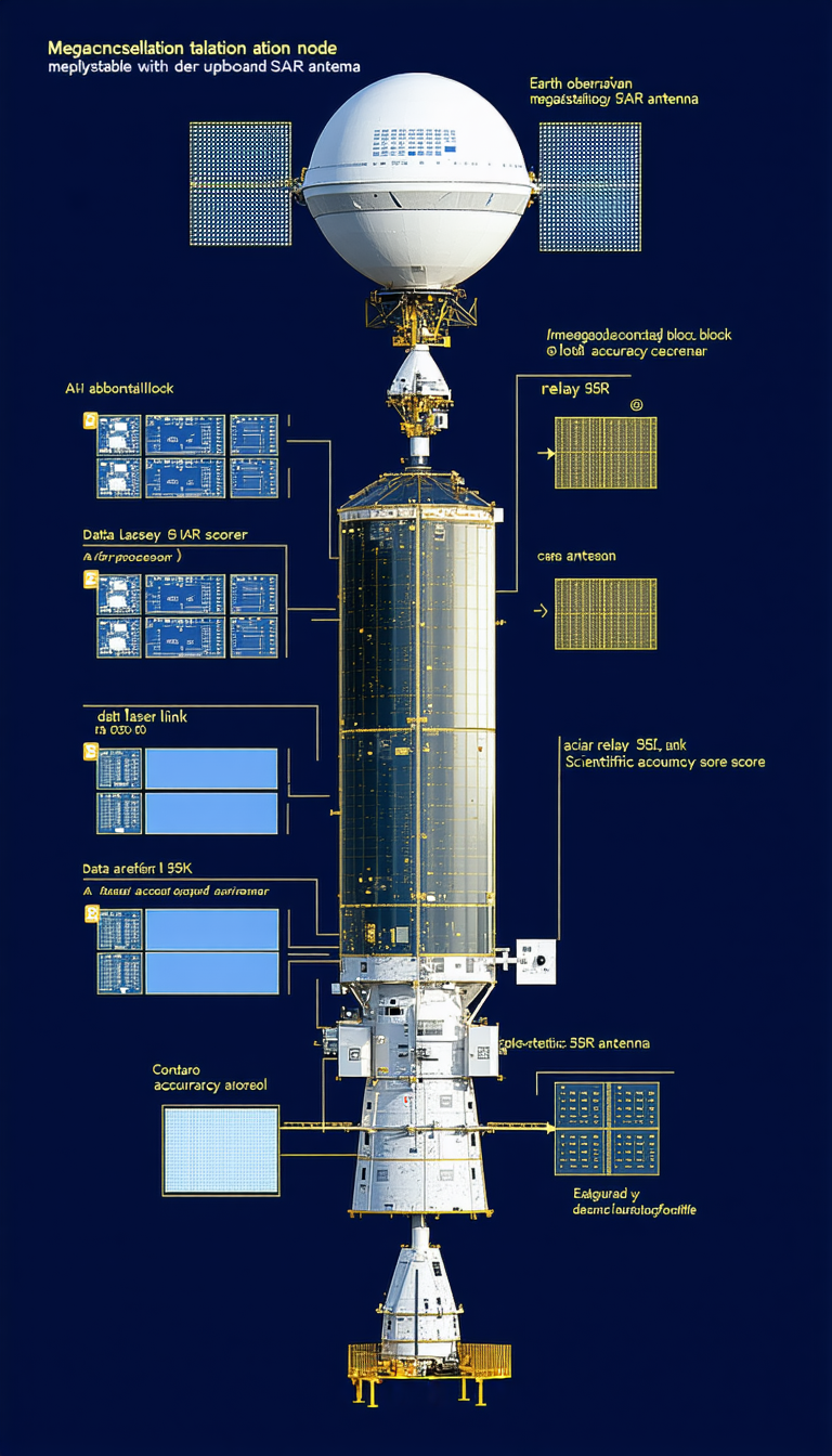 A Diagram Is Displayed Showing The Different Parts Of A Spacecraft