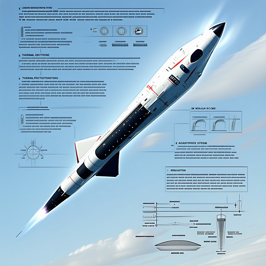A Space Shuttle Is Shown In A Diagram, With Its Various Components Labeled