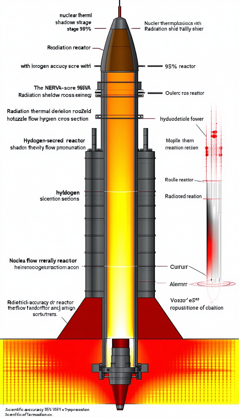 The Image Is A Diagram Of A Rocket Engine, Showing The Various Components And Their Functions