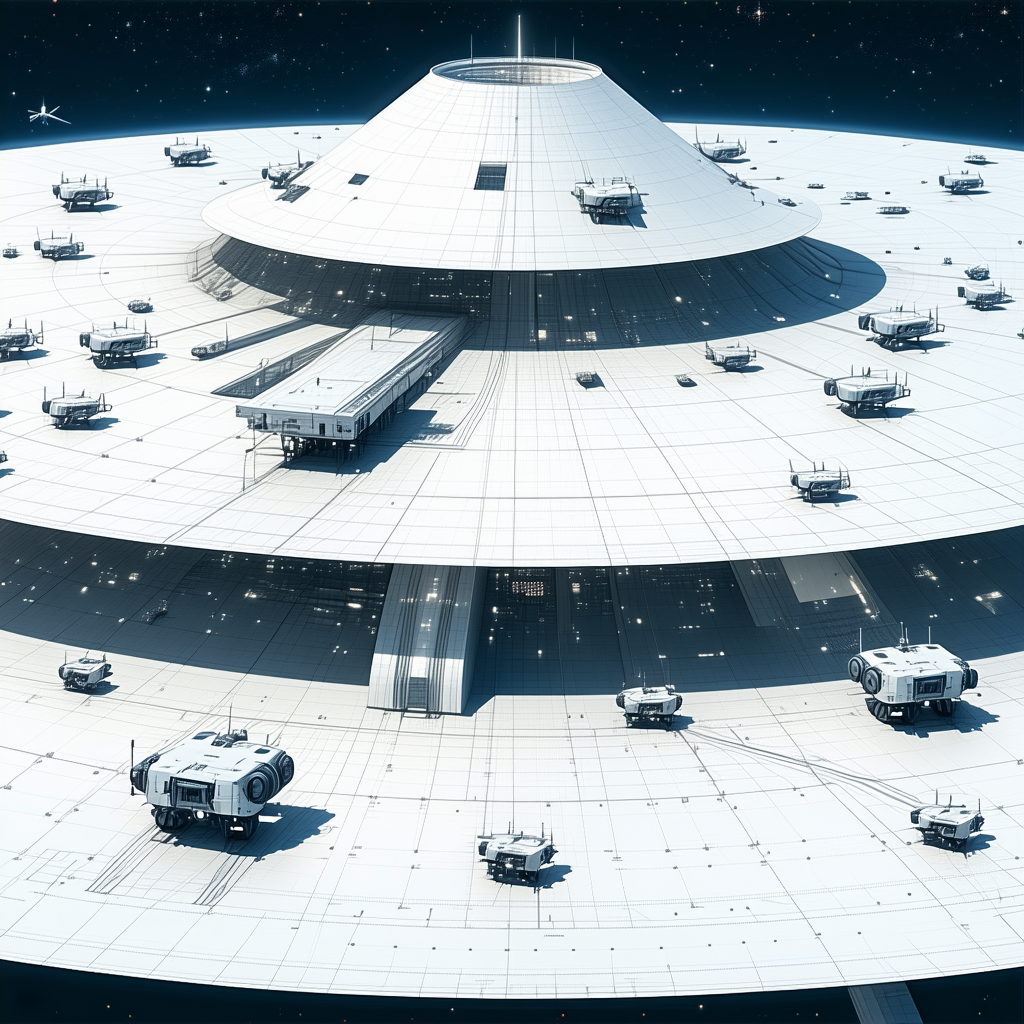image, there large white dome-shaped