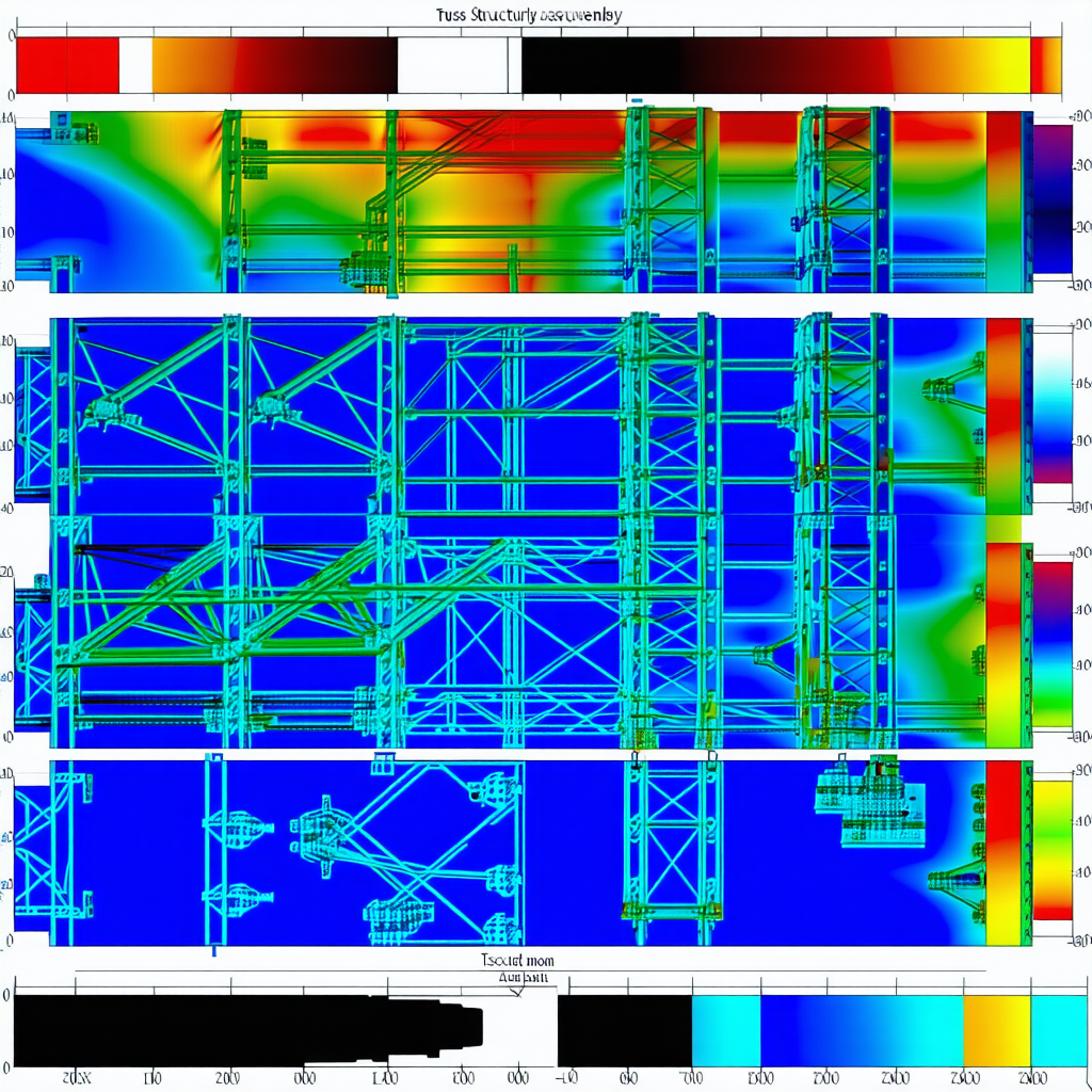 The Image Is A 3d Model Of A Large Structure, Possibly A Bridge Or A Building
